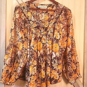 SOLD-FREE PEOPLE People We the Free cool meadow top small  midnight combo BNWOT